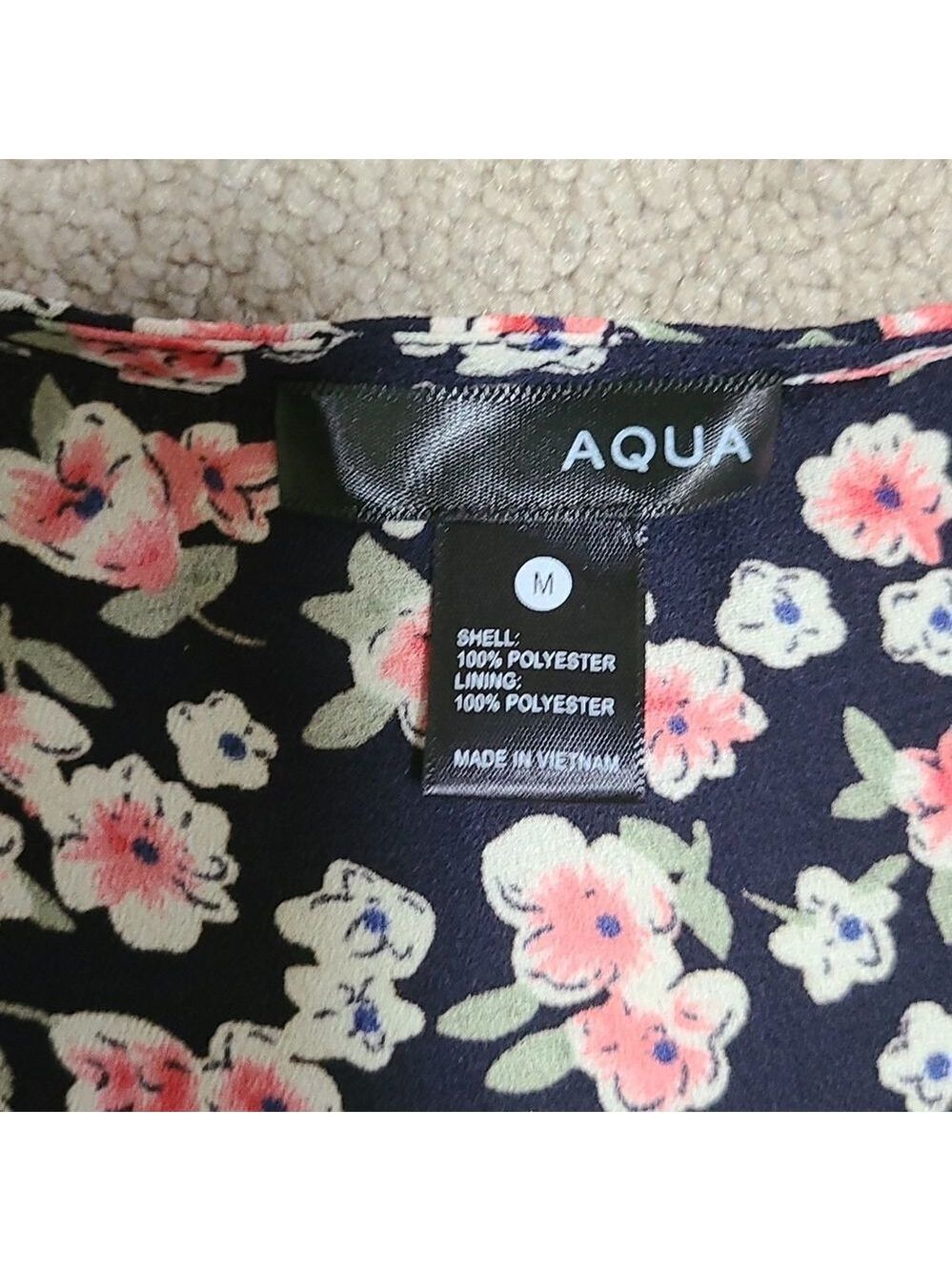 Aqua fancy tie top - Picture 5 of 9